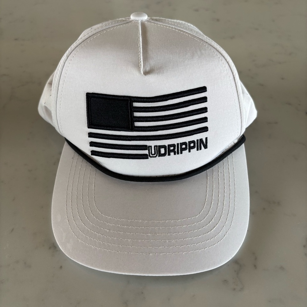Udrippin White American Flag Hat‎